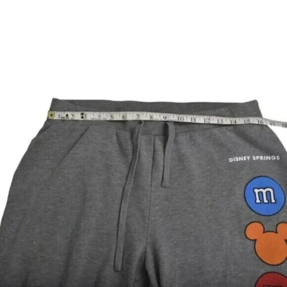Disney Springs M&M Mickey Mouse Track Pants Joggers Sweatpants Gray Size Large - Picture 6 of 9